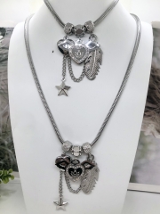 Stainless steel jewelry Necklace and bracelet set Wholesale