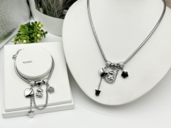 Stainless steel jewelry Necklace and bracelet set Wholesale