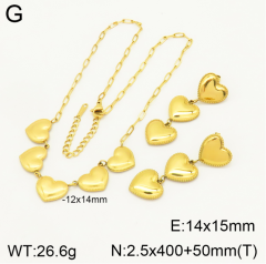 Stainless steel jewelry necklace earring set Wholesale