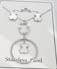 Stainless steel jewelry necklace earring set Wholesale