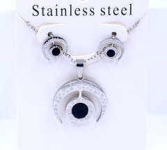 Stainless steel jewelry necklace earring set Wholesale