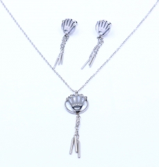 Stainless steel jewelry necklace earring set Wholesale