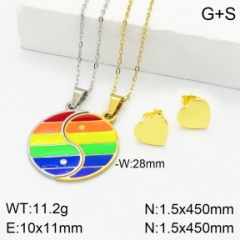 Stainless steel jewelry Couple necklace earring Wholesale