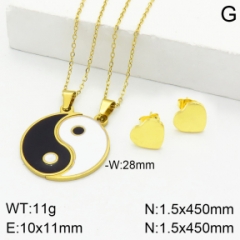 Stainless steel jewelry Couple necklace earring Wholesale