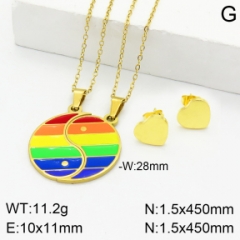 Stainless steel jewelry Couple necklace earring Wholesale