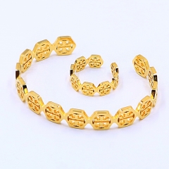 Stainless steel jewelry bracelet ring set wholesale