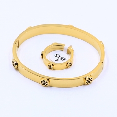 Stainless steel jewelry bracelet ring set wholesale