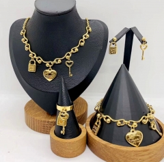 Stainless steel jewelry necklace earring bracelet ring Wholesale
