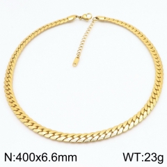 Fashion stainless steel necklace NK chain men and women necklace ins style stainless steel Figaro chain couple jewelry