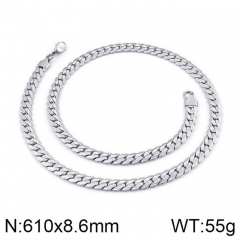 Fashion stainless steel necklace NK chain men and women necklace ins style stainless steel Figaro chain couple jewelry