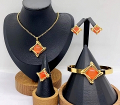 Stainless steel jewelry necklace earring bracelet ring Wholesale