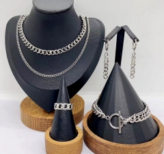 Stainless steel jewelry necklace earring bracelet ring Wholesale