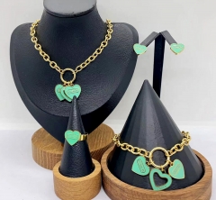 Stainless steel jewelry necklace earring bracelet ring Wholesale