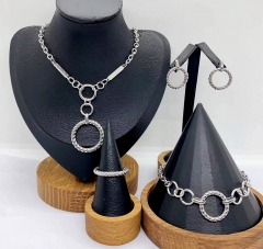 Stainless steel jewelry necklace earring bracelet ring Wholesale