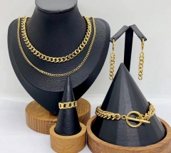 Stainless steel jewelry necklace earring bracelet ring Wholesale