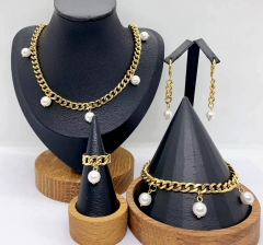 Stainless steel jewelry necklace earring bracelet ring Wholesale